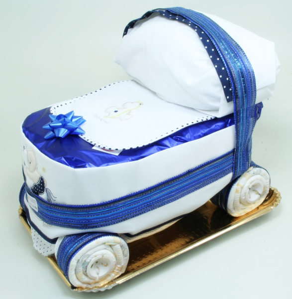 Torta Di Pannolini Bebè Azzurra