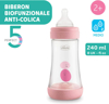 Immagine di Biberon Chicco PERFECT 5  Flusso Medio 2 Mesi + Rosa