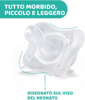 Immagine di Succhietto Gommottino PhysioForma® 0-2M in Silicone - 2pz Azzurro